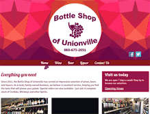 Tablet Screenshot of bottleshopofunionville.com